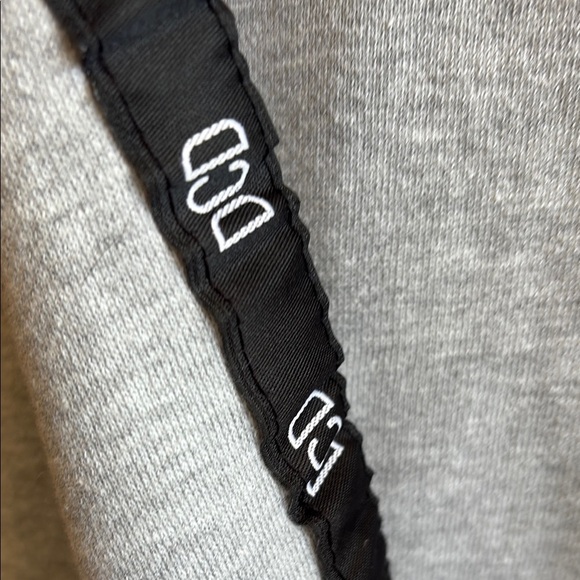 Gray Dricoper Denim Hoodie with Black Logo Accents - Picture 3 of 8